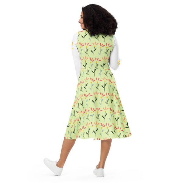 YAHites All-over print long sleeve midi dress - Image 2
