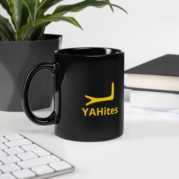 YAHites Black Glossy Mug - Image 2