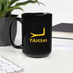 YAHites Black Glossy Mug