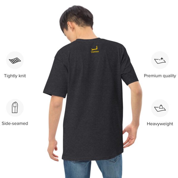 YAHites Men’s premium heavyweight tee - Image 2