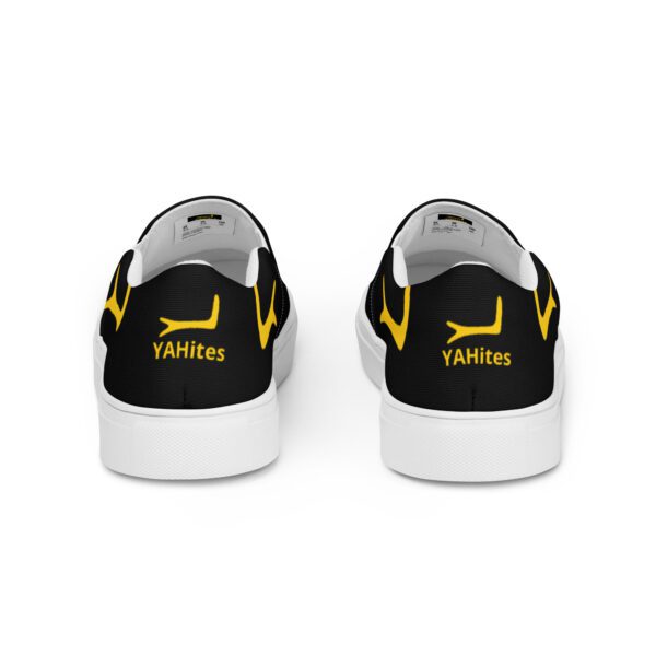 YAHites Black Men’s slip-on canvas shoes - Image 3