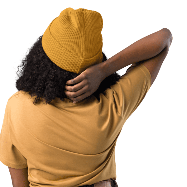 Arm of YAH Organic ribbed beanie - Image 20