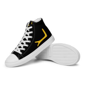 YAHites Black Women’s high top canvas shoes