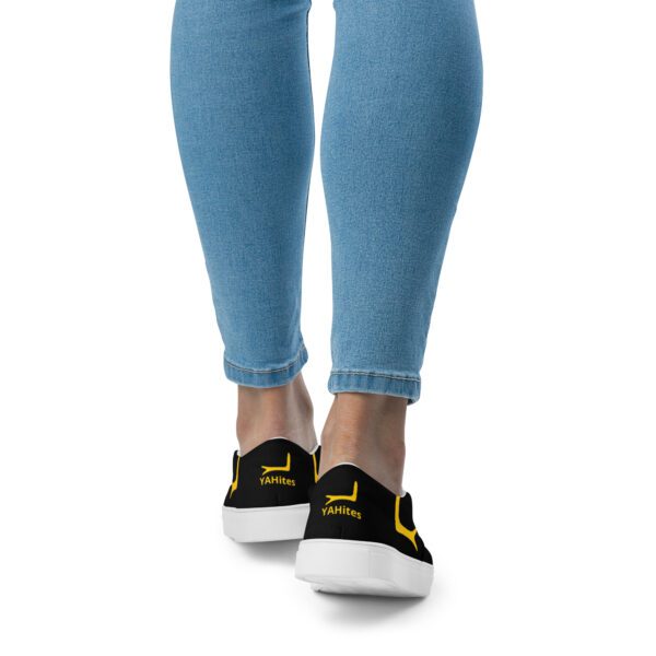 YAHites Black Women’s slip-on canvas shoes - Image 3