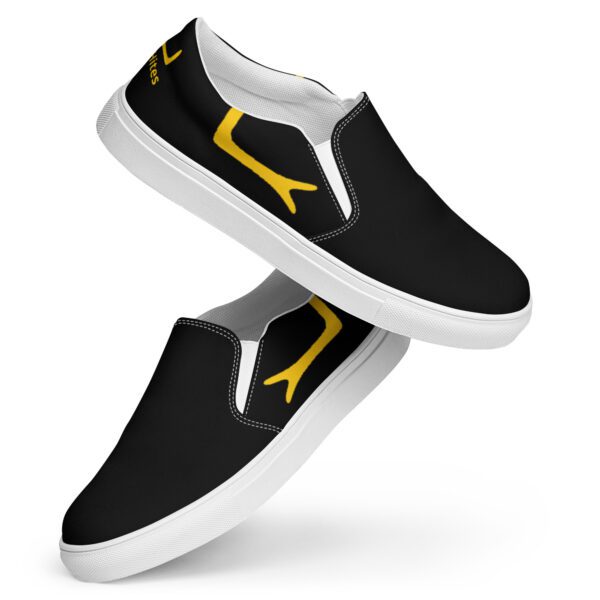 YAHites Black Women’s slip-on canvas shoes - Image 2