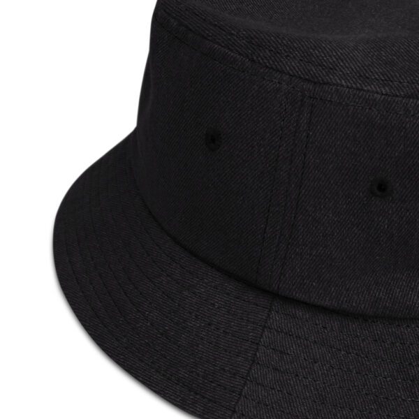 Arm of YAH Denim bucket hat - Image 5